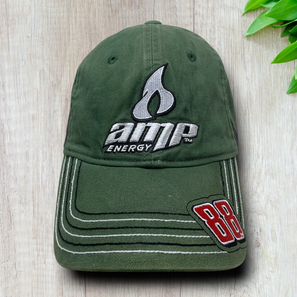 Amp Energy Nascar Chase Driver's Line Hat Cap Strapback Green Dale Jr. #88 O/S